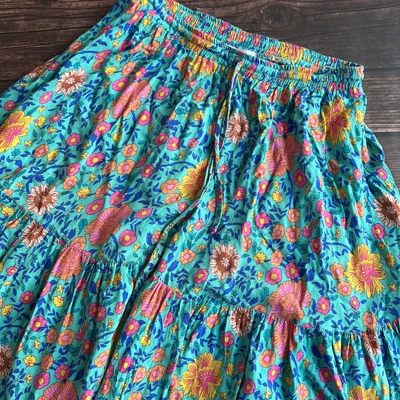 HELLO MOLLY | Boho floral tiered maxi skirt - Picture 3 of 9